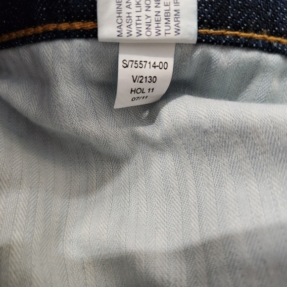 Gap Womens Premium Dark Wash Denim Low Rise Bootcut Jeans-Size 14/32 - Picture 8 of 9